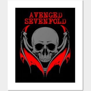 avenged bat skull Posters and Art